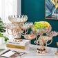 Rotating fruits decor tray rack