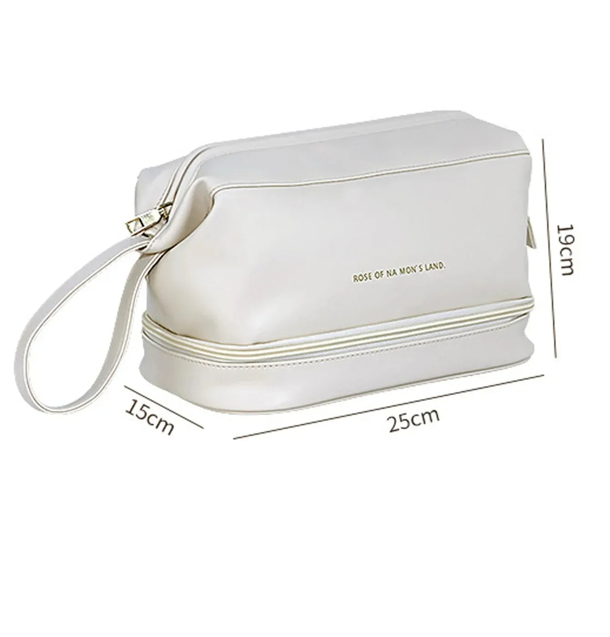 PU Leather Travel Makeup Bag - Stylish & Spacious