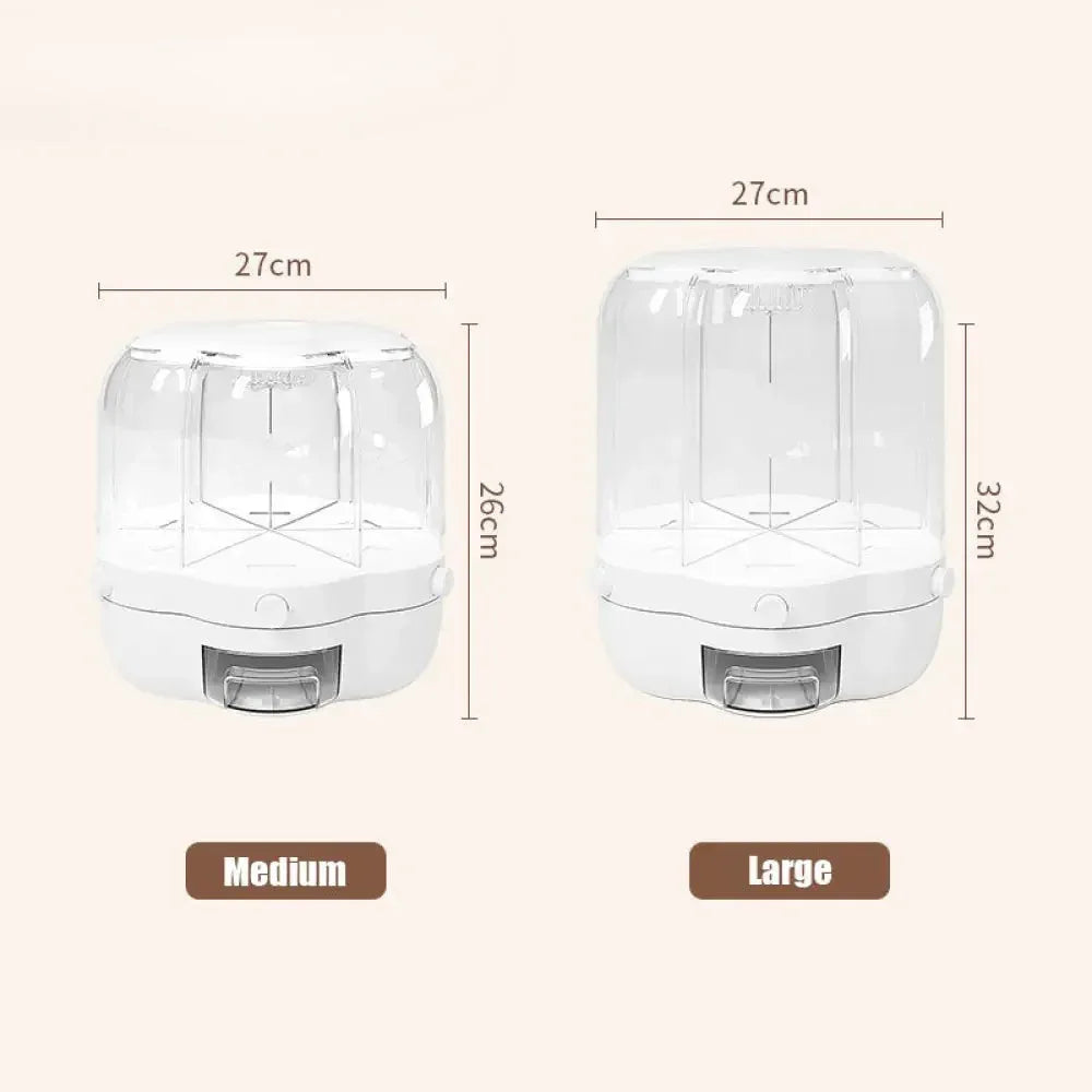 Rotating Rice Dispenser – 360° Grain Storage Organizer
