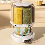 Rotating Rice Dispenser – 360° Grain Storage Organizer
