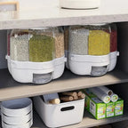 Rotating Rice Dispenser – 360° Grain Storage Organizer