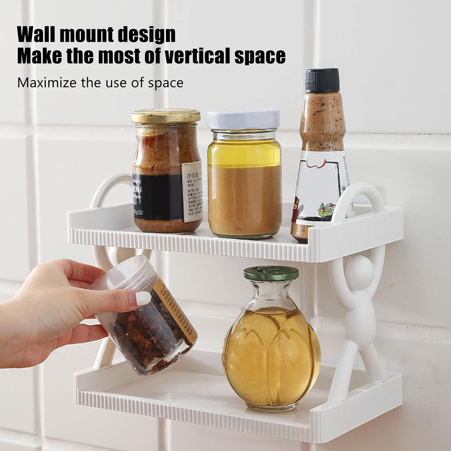2 Layers Wall Mounted Storage Shelfs