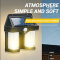 Double Head Solar Wall Lamp with Sensor