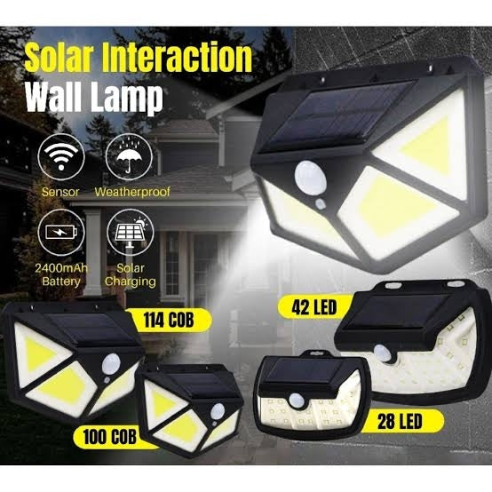 Solar interaction wall light Bk 100