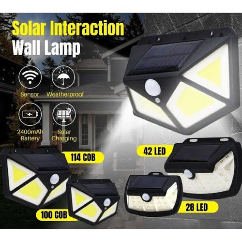 Solar interaction wall light Bk 100