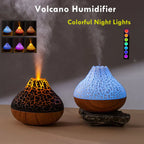 USB Small Volcano Air Humidifier With Colorful Night Lights