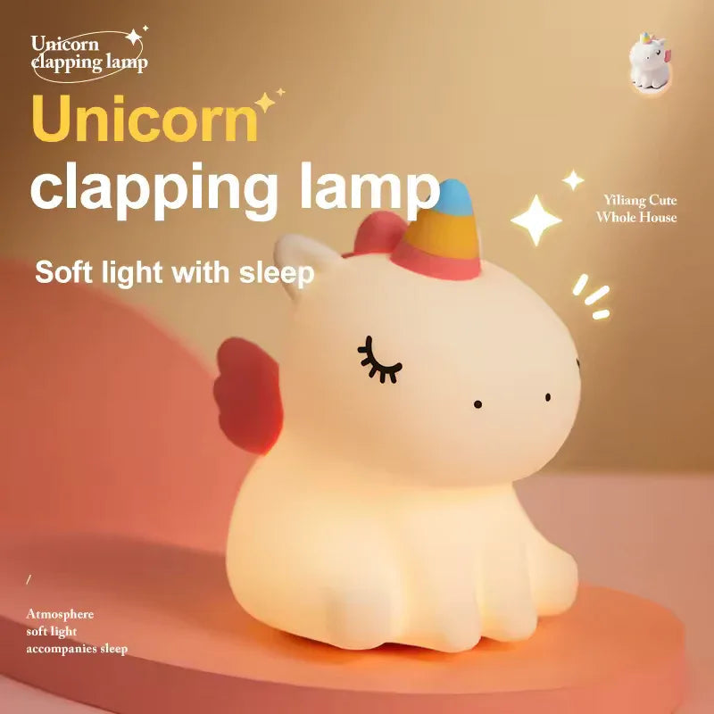 Unicorn Character Silicone Lamp